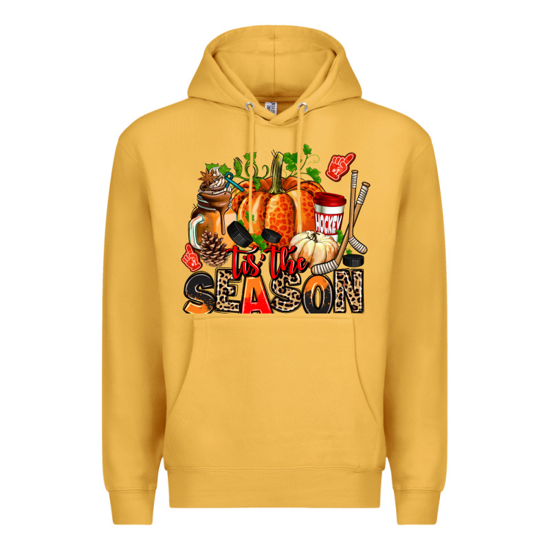 Fall And  Hockey  Tis The Season Premium Hoodie by AdoDesignShop | Teevron