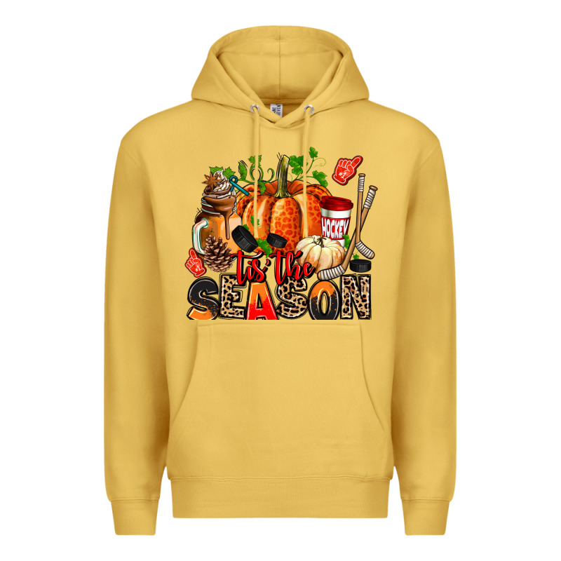 Fall And  Hockey  Tis The Season Premium Hoodie by AdoDesignShop | Teevron