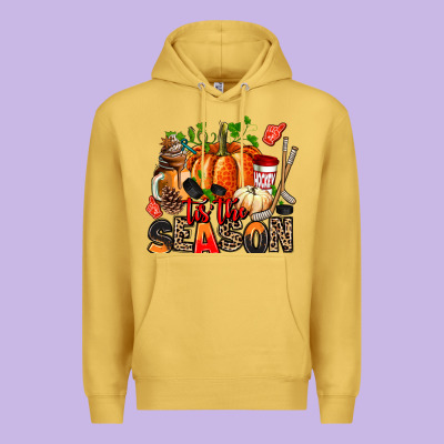 Fall And  Hockey  Tis The Season Premium Hoodie Designed By Adodesignshop