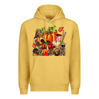 Antique Gold fall and  hockey  tis the season Premium Hoodie - AdoDesignShop