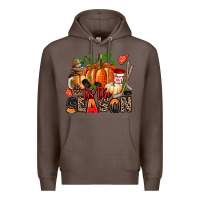 Coffee fall and  hockey  tis the season Premium Hoodie - AdoDesignShop