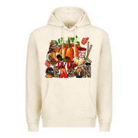Tofu fall and  hockey  tis the season Premium Hoodie - AdoDesignShop