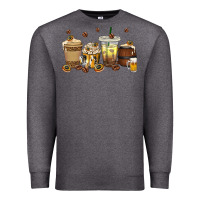Charcoal Heather beer coffee cups Premium Sweatshirt - texasbilliewilder