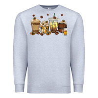 Heather Grey beer coffee cups Premium Sweatshirt - texasbilliewilder