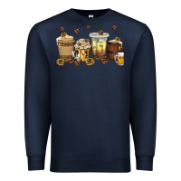 Navy beer coffee cups Premium Sweatshirt - texasbilliewilder