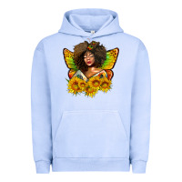 Pigment Grape Ice butterfly afro woman juneteenth Urban Hoodie - AdoDesignShop