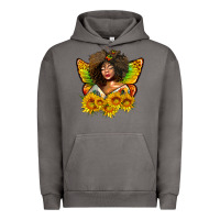 Pigment Tornado butterfly afro woman juneteenth Urban Hoodie - AdoDesignShop