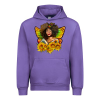Tulip butterfly afro woman juneteenth Urban Hoodie - AdoDesignShop