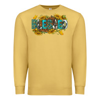 Antique Gold blessed Premium Sweatshirt - texasbilliewilder