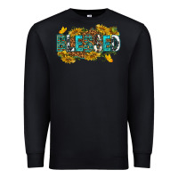 Black blessed Premium Sweatshirt - texasbilliewilder