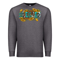 Charcoal Heather blessed Premium Sweatshirt - texasbilliewilder