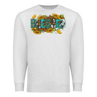 Oatmeal Heather blessed Premium Sweatshirt - texasbilliewilder