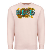 Pale Pink blessed Premium Sweatshirt - texasbilliewilder
