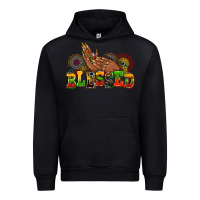 Black blessed afro woman hands Urban Hoodie - AdoDesignShop
