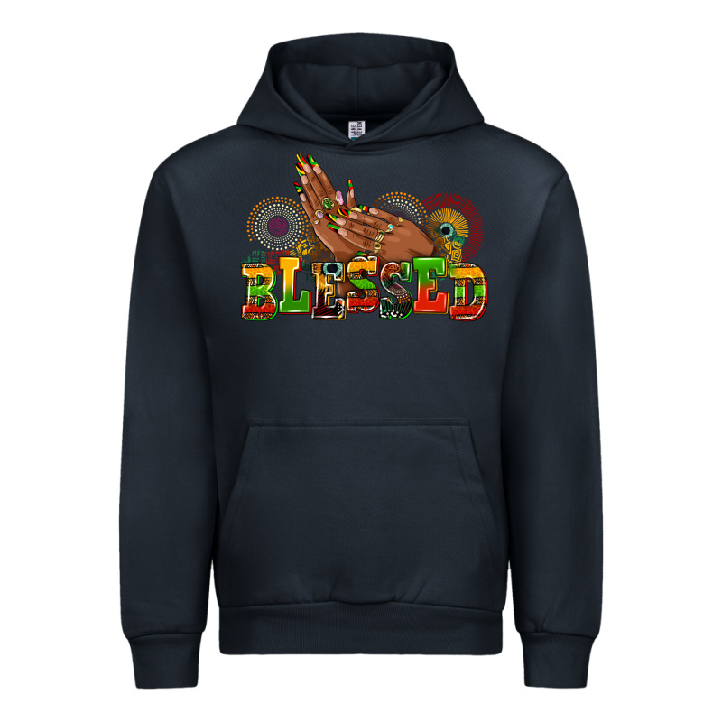 Blessed Afro Woman Hands Urban Hoodie by AdoDesignShop | Teevron