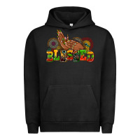Pigment Black blessed afro woman hands Urban Hoodie - AdoDesignShop