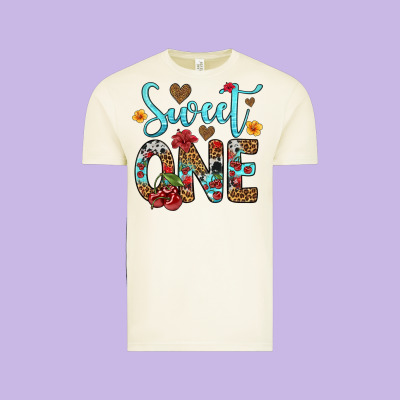 Sweet One Cherry Vintage Tee Designed By Artiststas