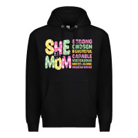 Black she is mom Premium Hoodie - JahusDesignShop