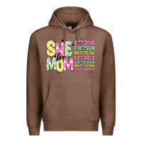 Chestnut she is mom Premium Hoodie - JahusDesignShop