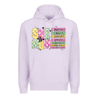 Lilac she is mom Premium Hoodie - JahusDesignShop