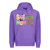 Purple she is mom Premium Hoodie - JahusDesignShop