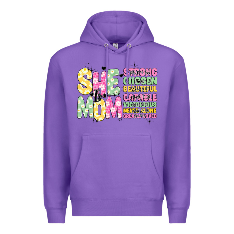 She Is Mom Premium Hoodie by JahusDesignShop | Teevron