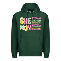 Sports Green she is mom Premium Hoodie - JahusDesignShop