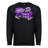 Black purple its my birthday Premium Sweatshirt - Zillion Design Studio