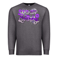 Charcoal Heather purple its my birthday Premium Sweatshirt - Zillion Design Studio