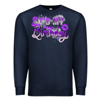 Navy purple its my birthday Premium Sweatshirt - Zillion Design Studio