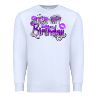White purple its my birthday Premium Sweatshirt - Zillion Design Studio