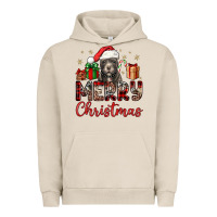 Pigment French Oak merry christmas pitbull Urban Hoodie - JahusDesignShop