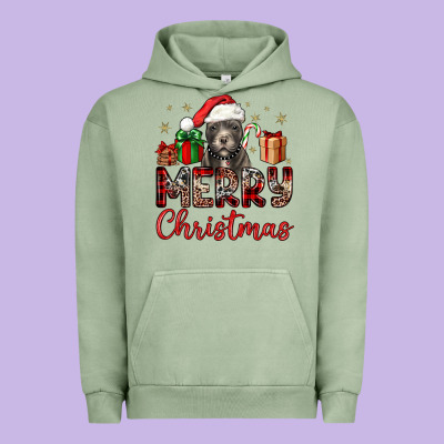 Merry Christmas Pitbull Urban Hoodie Designed By Jahusdesignshop