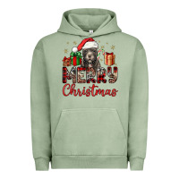 Pigment Oil Green merry christmas pitbull Urban Hoodie - JahusDesignShop