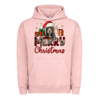 Pigment Salmon merry christmas pitbull Urban Hoodie - JahusDesignShop