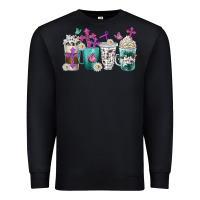 Black blessed coffee cups Premium Sweatshirt - texasbilliewilder
