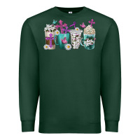 Sports Green blessed coffee cups Premium Sweatshirt - texasbilliewilder