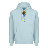 Blue Mist autism mama sunflower black Premium Hoodie - JahusDesignShop