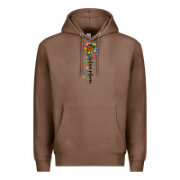 Chestnut autism mama sunflower black Premium Hoodie - JahusDesignShop