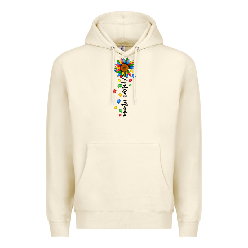 Autism Mama Sunflower Black Premium Hoodie by JahusDesignShop | Teevron