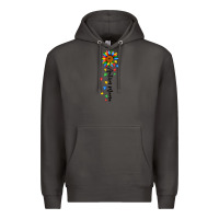 Smoke autism mama sunflower black Premium Hoodie - JahusDesignShop