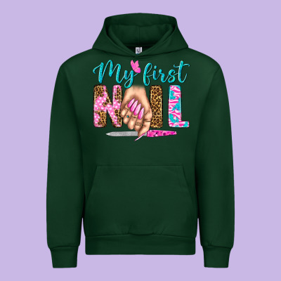 My First Nail Bbs Urban Hoodie Designed By Bundleandbundleshop