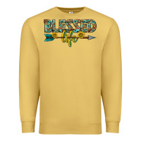 Antique Gold blessed life western Premium Sweatshirt - texasbilliewilder