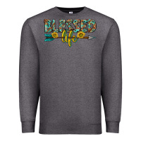 Charcoal Heather blessed life western Premium Sweatshirt - texasbilliewilder