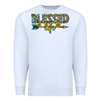 White blessed life western Premium Sweatshirt - texasbilliewilder