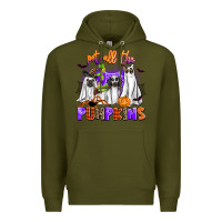 Army Green pet all the pupkins Premium Hoodie - AdoDesignShop