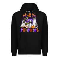 Black pet all the pupkins Premium Hoodie - AdoDesignShop