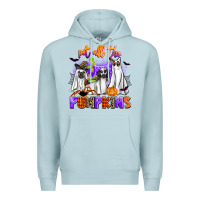 Blue Mist pet all the pupkins Premium Hoodie - AdoDesignShop
