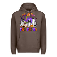 Coffee pet all the pupkins Premium Hoodie - AdoDesignShop