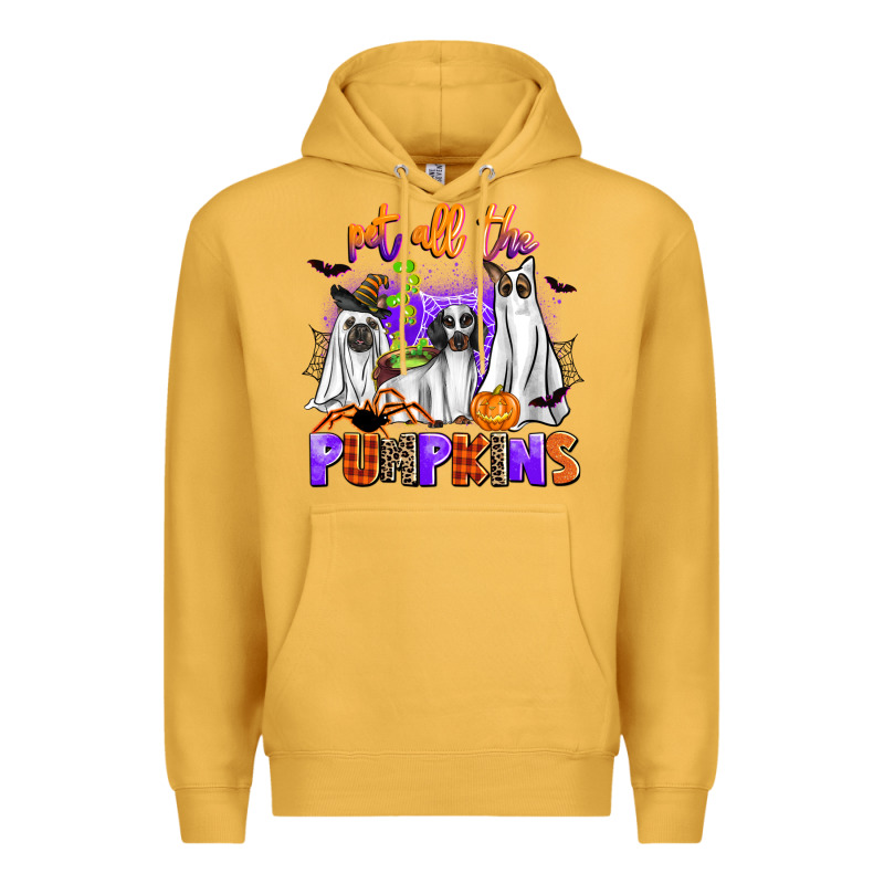 Pet All The Pupkins Premium Hoodie by AdoDesignShop | Teevron